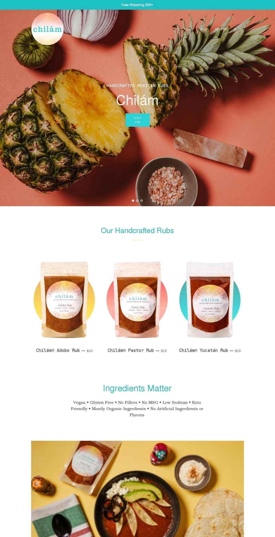 mychilam.com shopify website screenshot