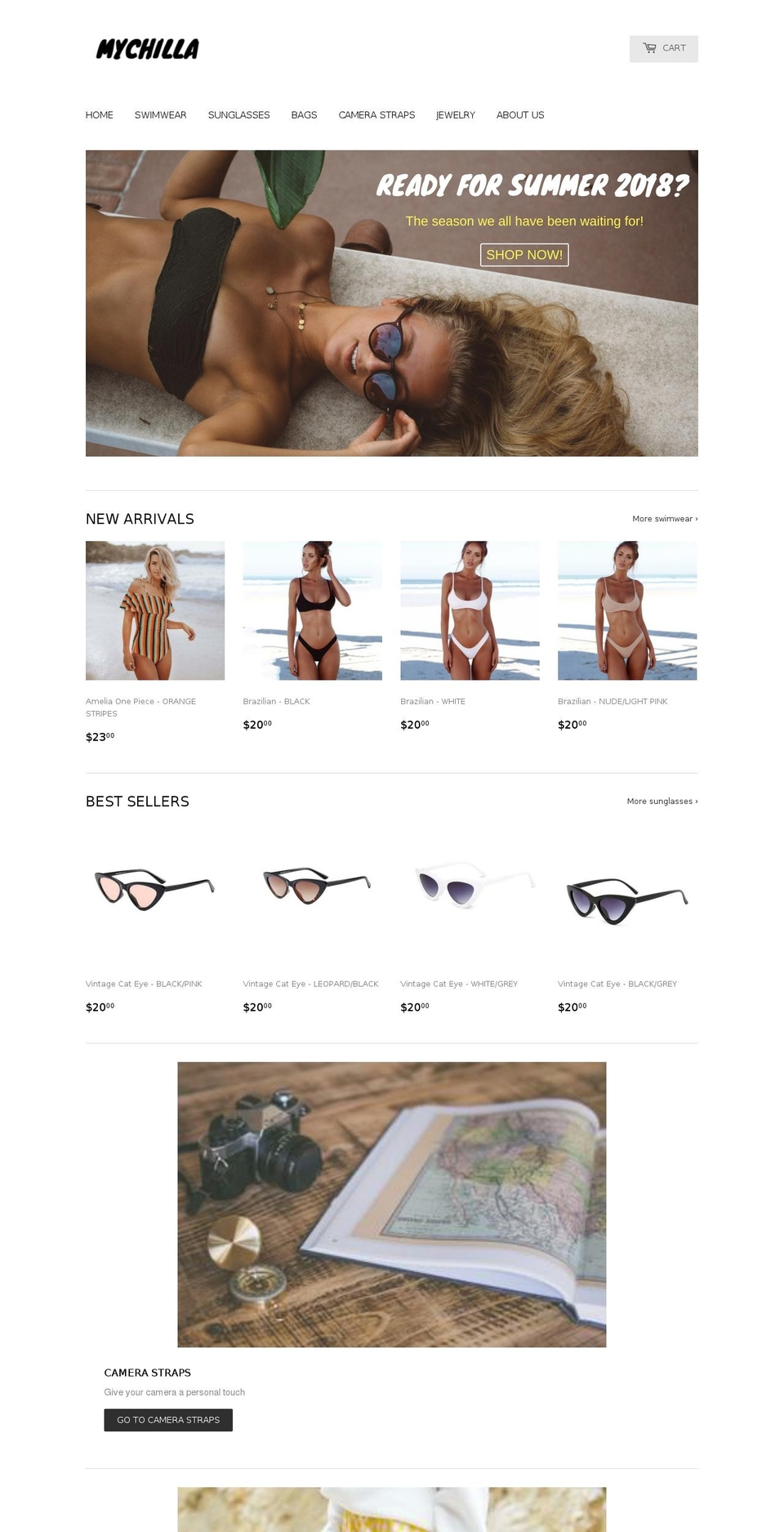 mychilla.com — Shopify storefront screenshot