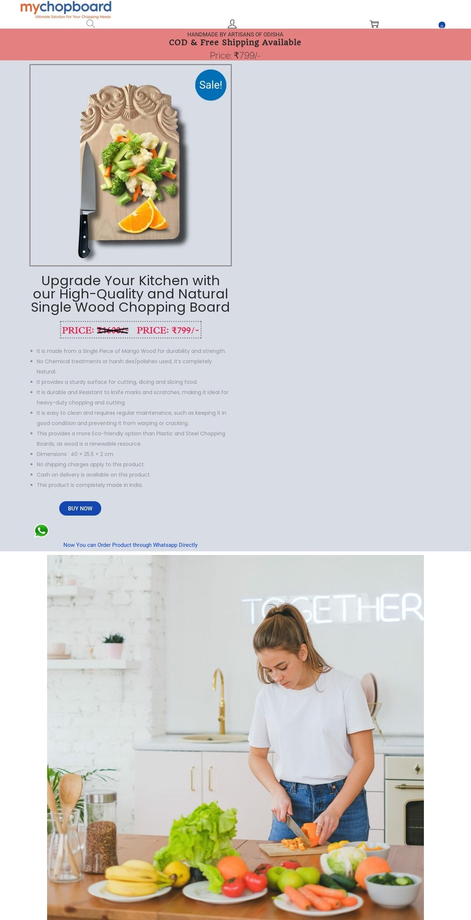 mychopboard.com — Shopify storefront screenshot