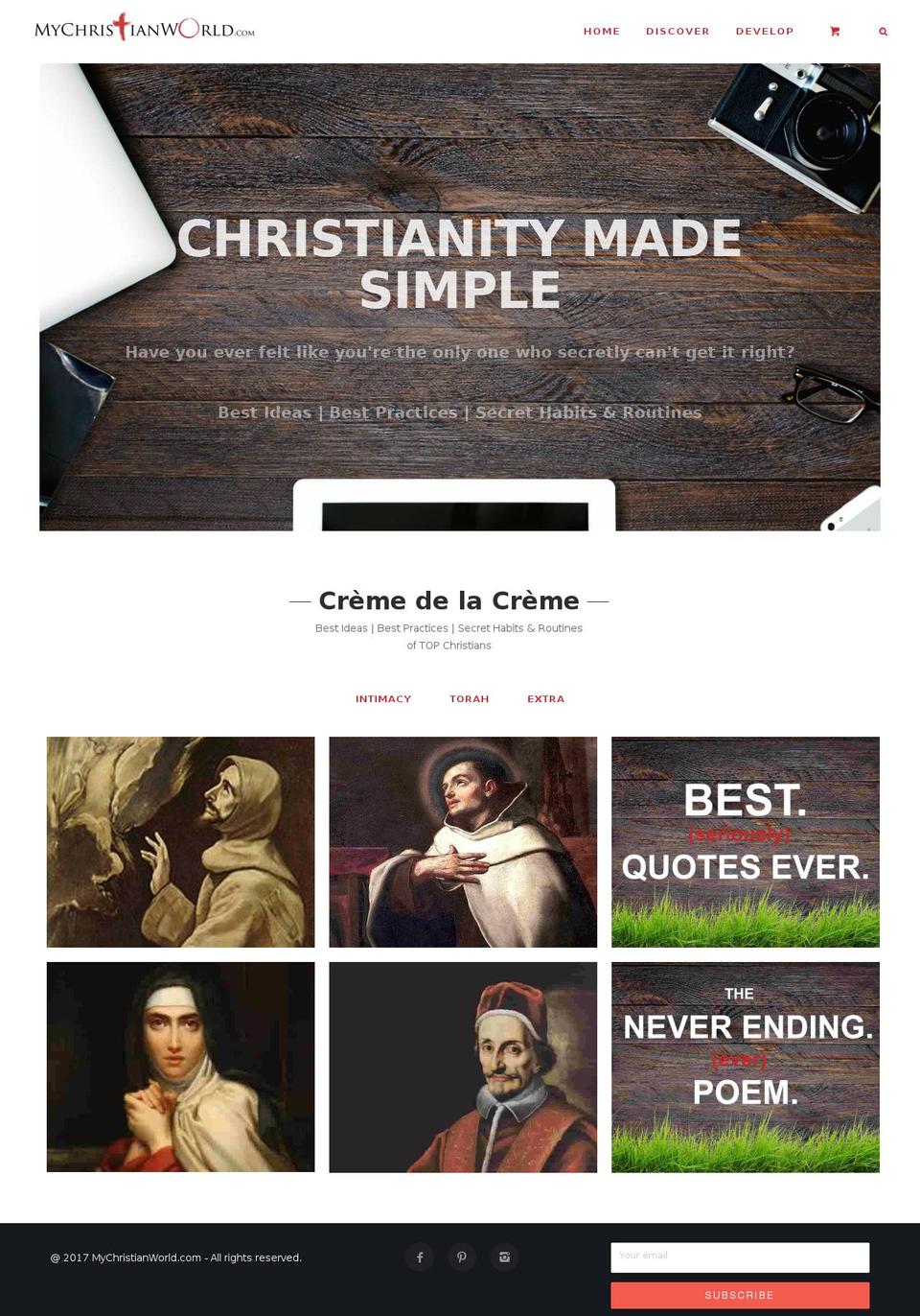 click-theme-v2-2 Shopify theme site example mychristianworld.net