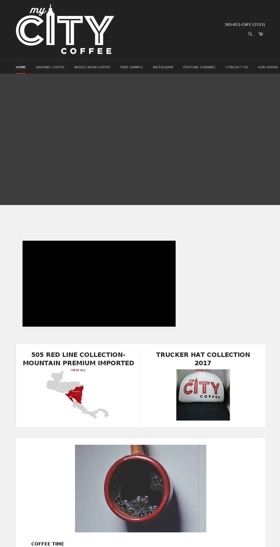 mycitycoffee.com — Shopify storefront screenshot