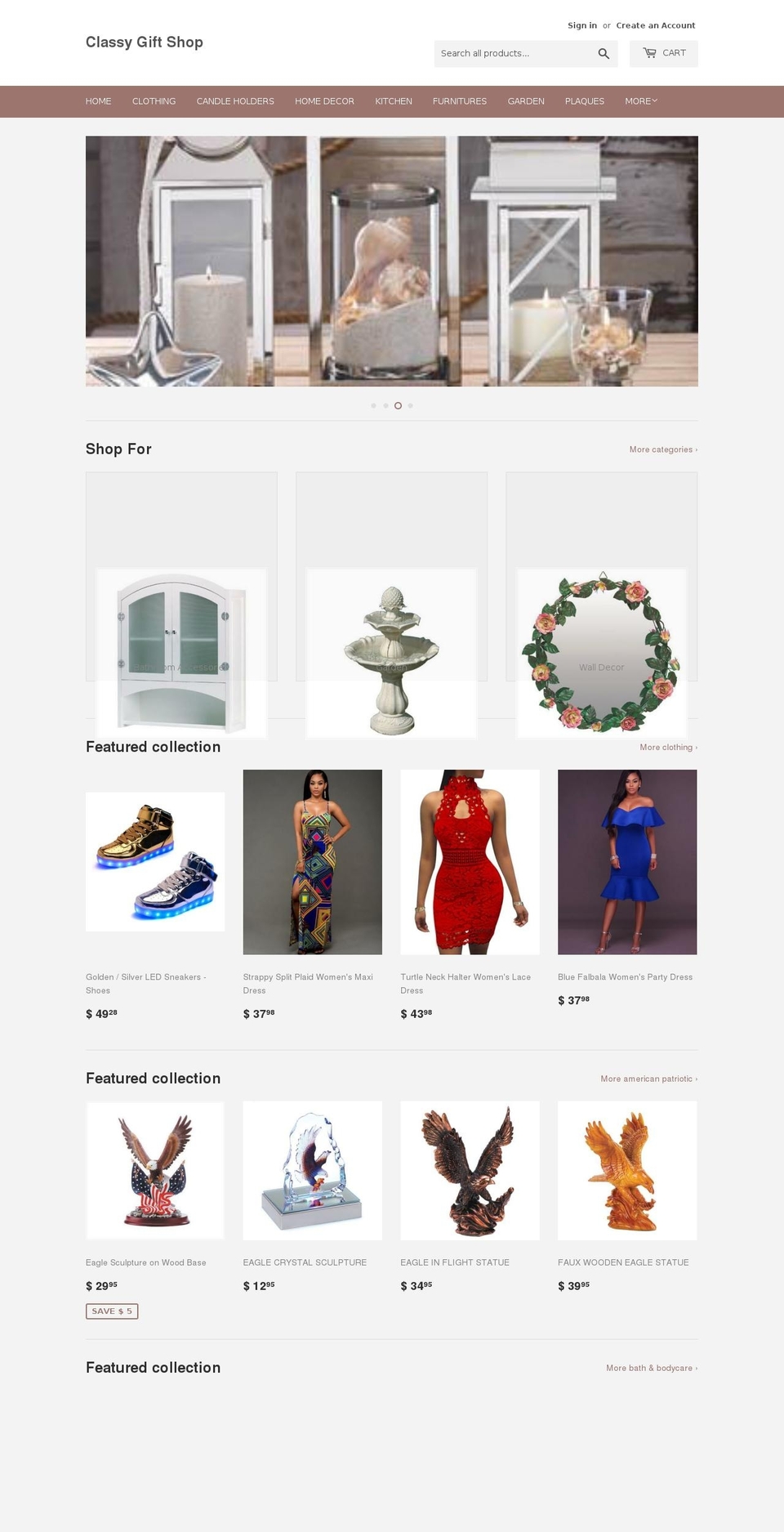 myclassygifts.com shopify website screenshot