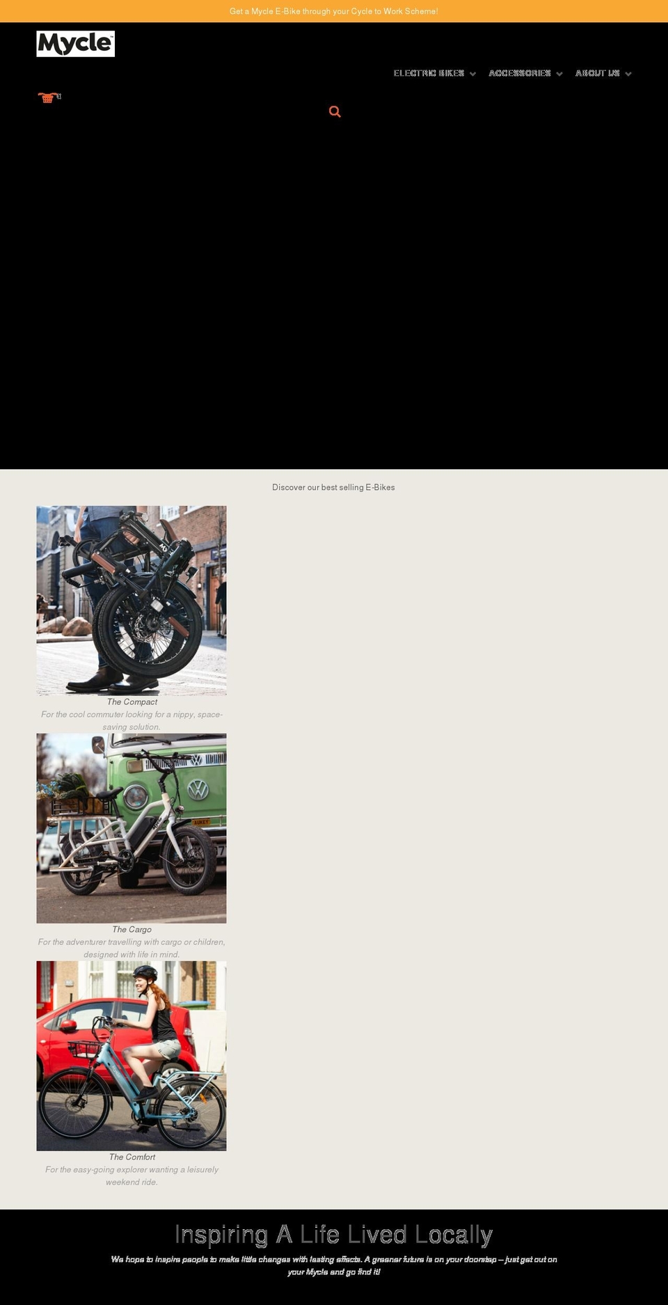 mycle.co.uk shopify website screenshot
