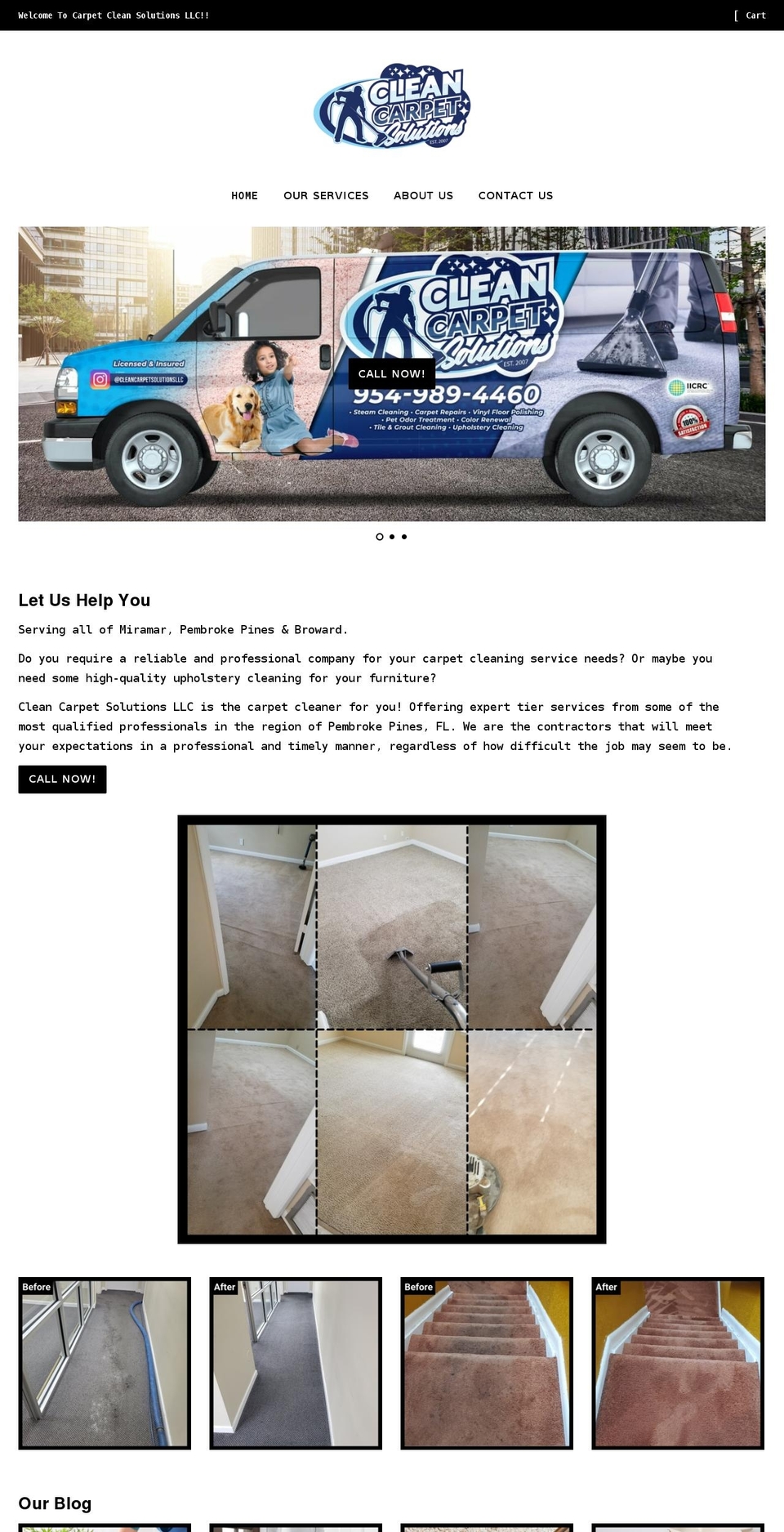 mycleancarpetsolutions.com shopify website screenshot