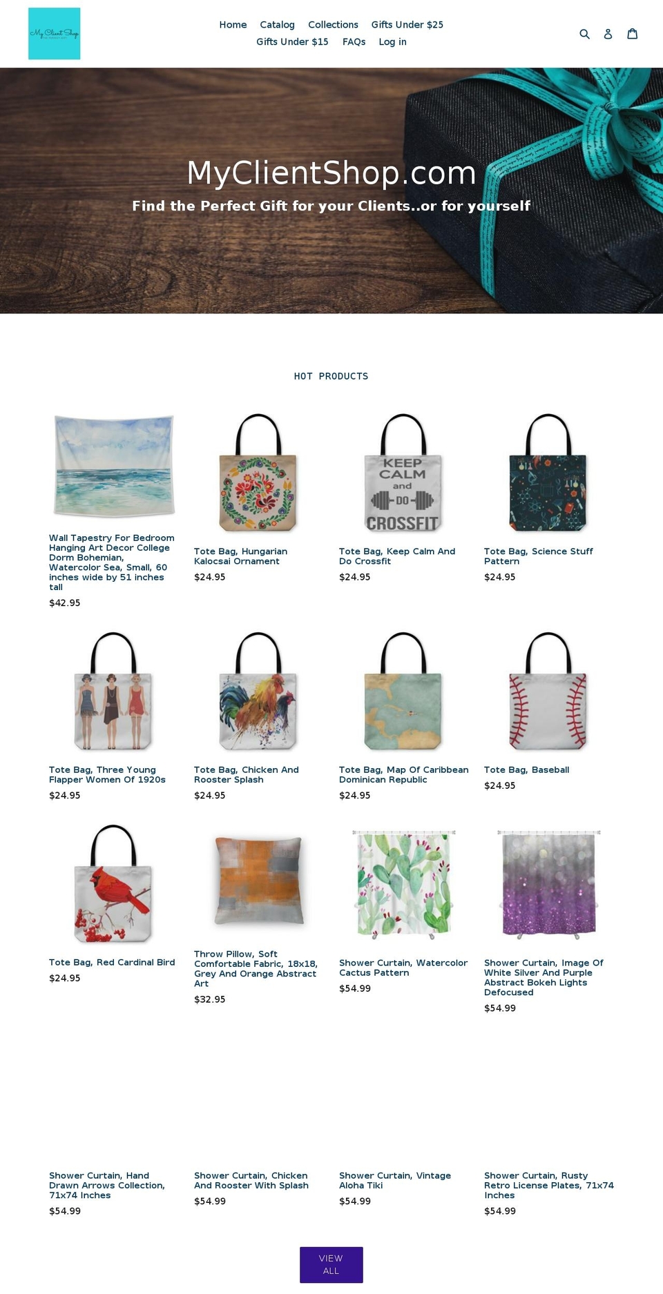 myclientshop.com — Shopify storefront screenshot