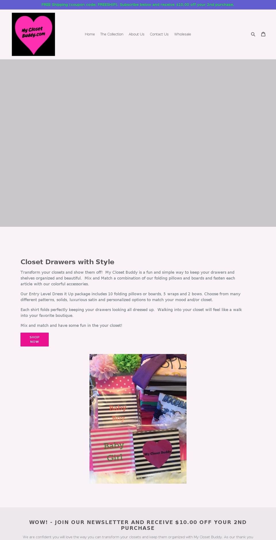 myclosetbuddy.com — Shopify storefront screenshot