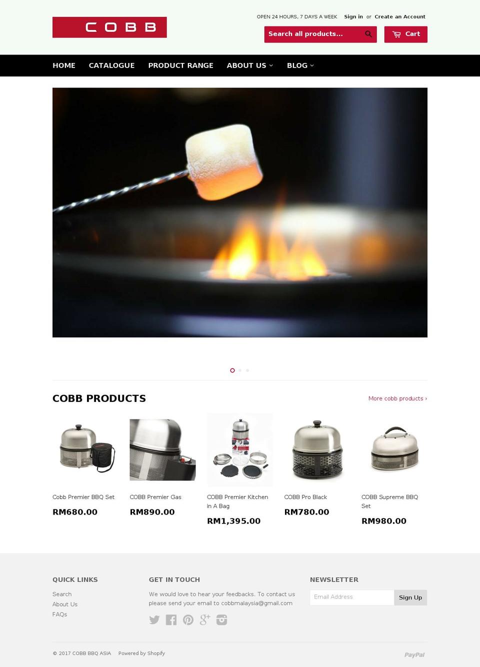 mycobb.biz shopify website screenshot