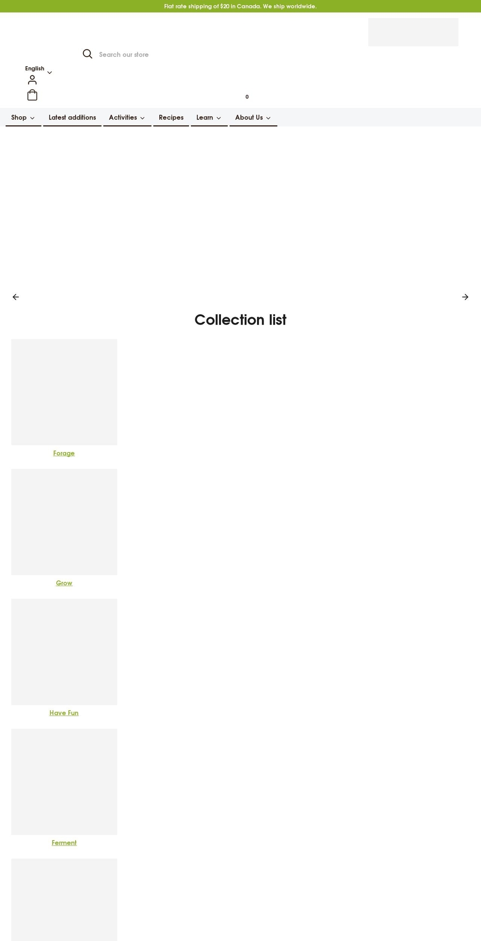 mycoboutique.ca shopify website screenshot