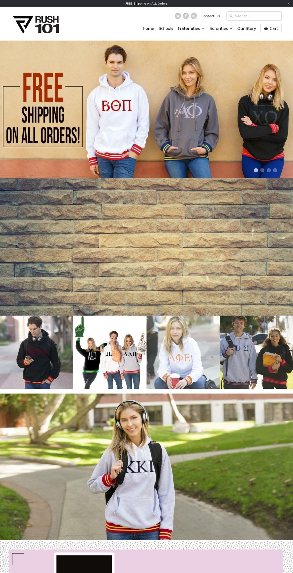 mycollegehoodie.com — Shopify storefront screenshot
