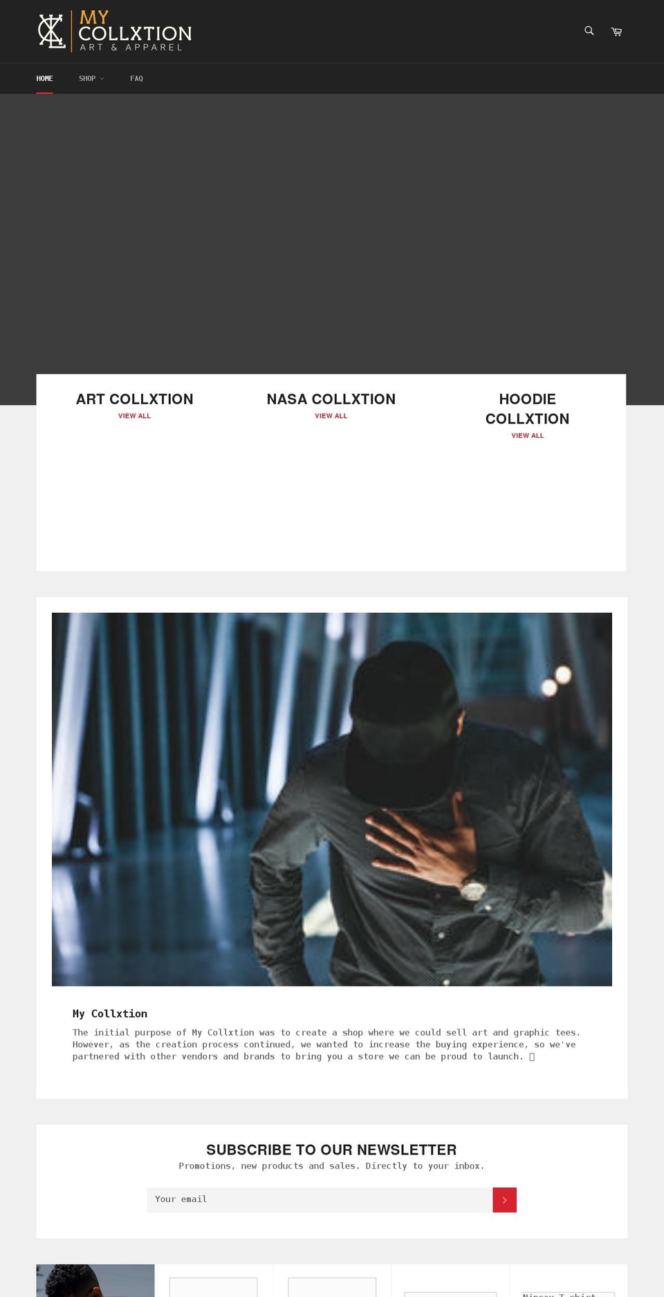 mycollxtion.com shopify website screenshot