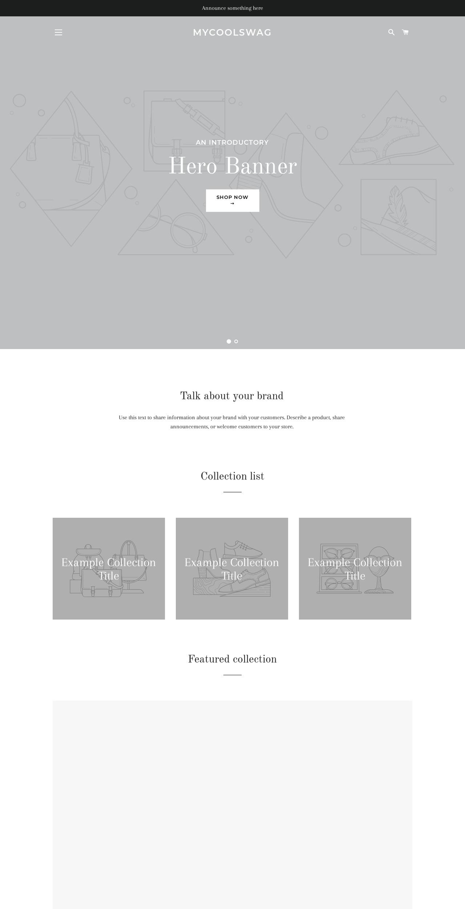 mycoolswag.com shopify website screenshot