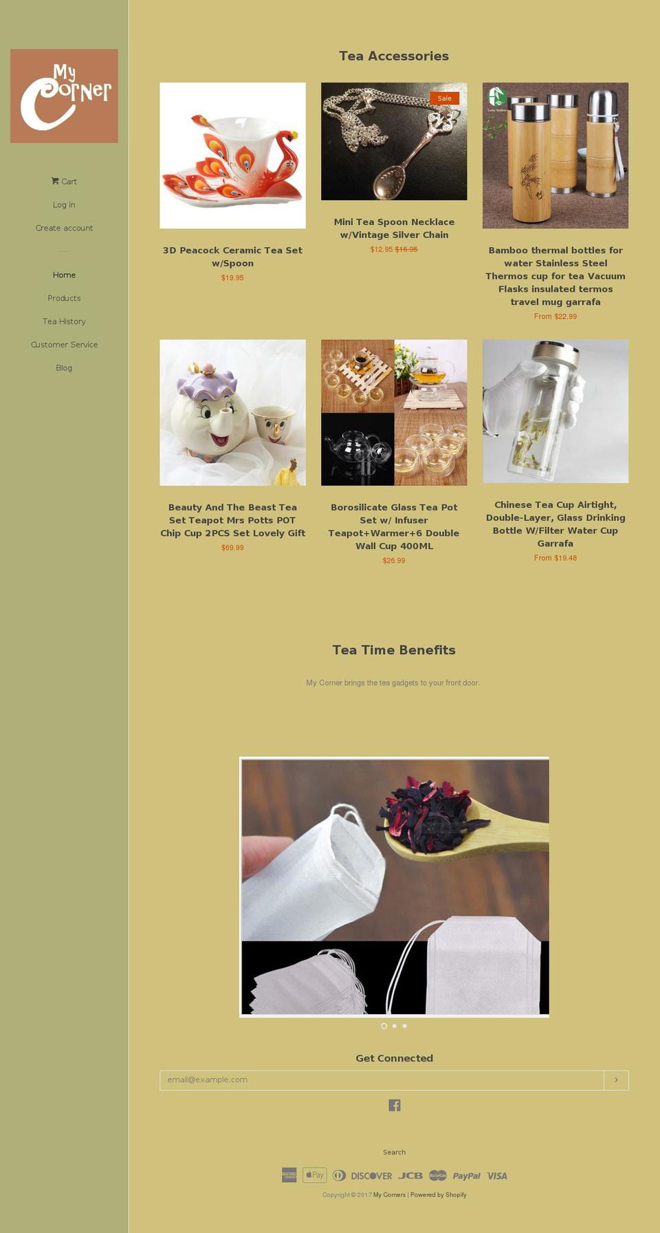 mycornershopping.com shopify website screenshot