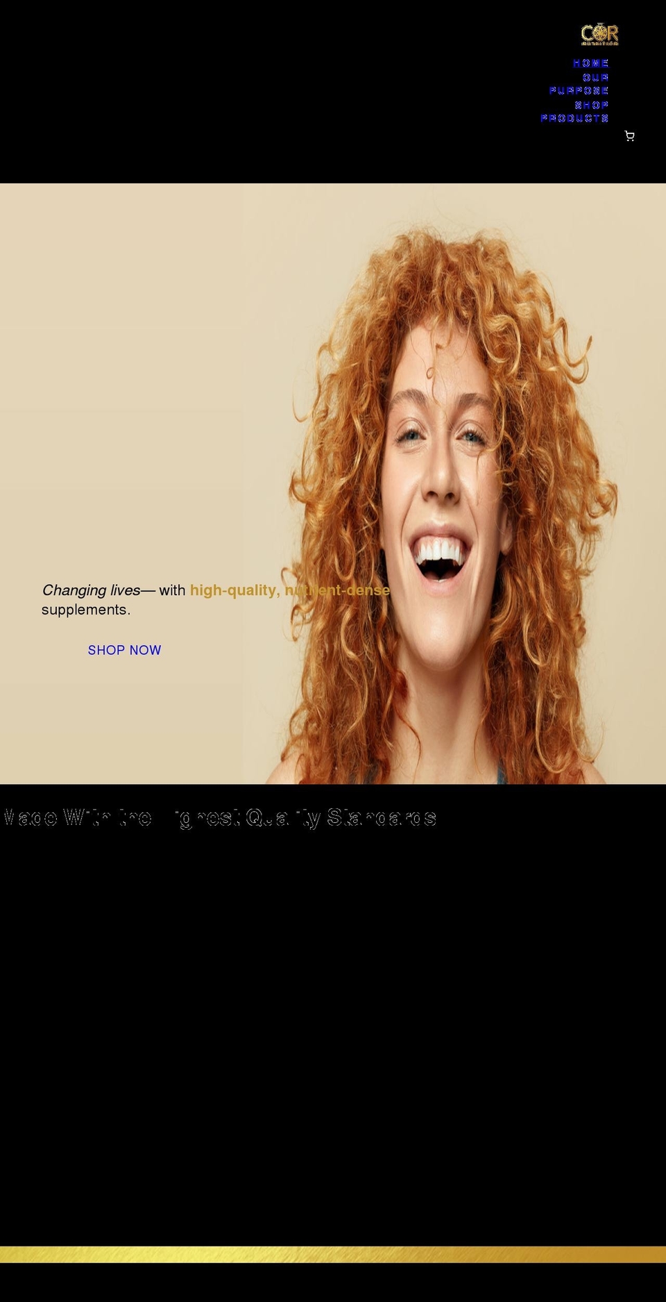 mycornutrition.com shopify website screenshot