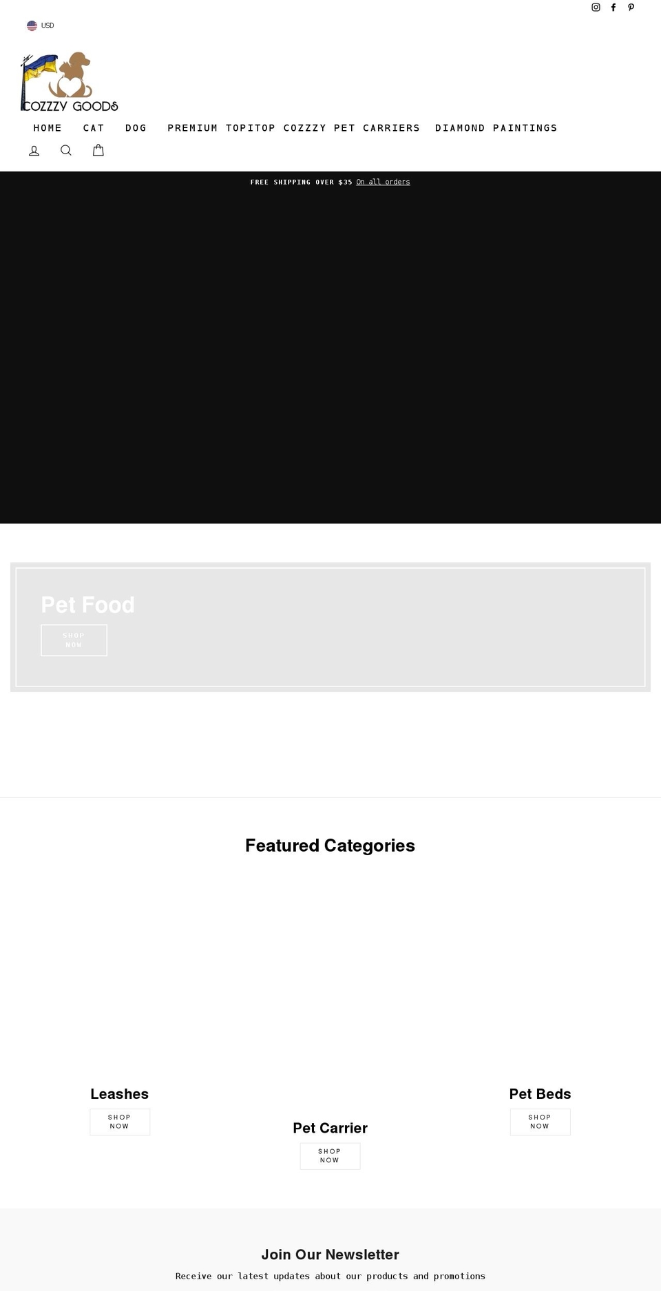 mycozzzy.com shopify website screenshot