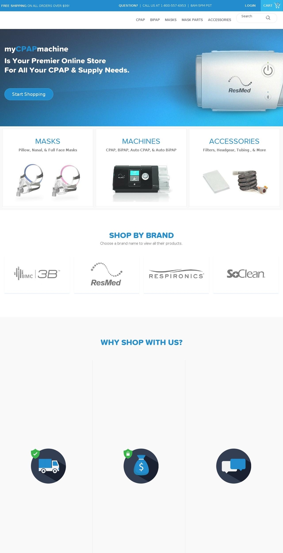 mycpapmachine.com — Shopify storefront screenshot