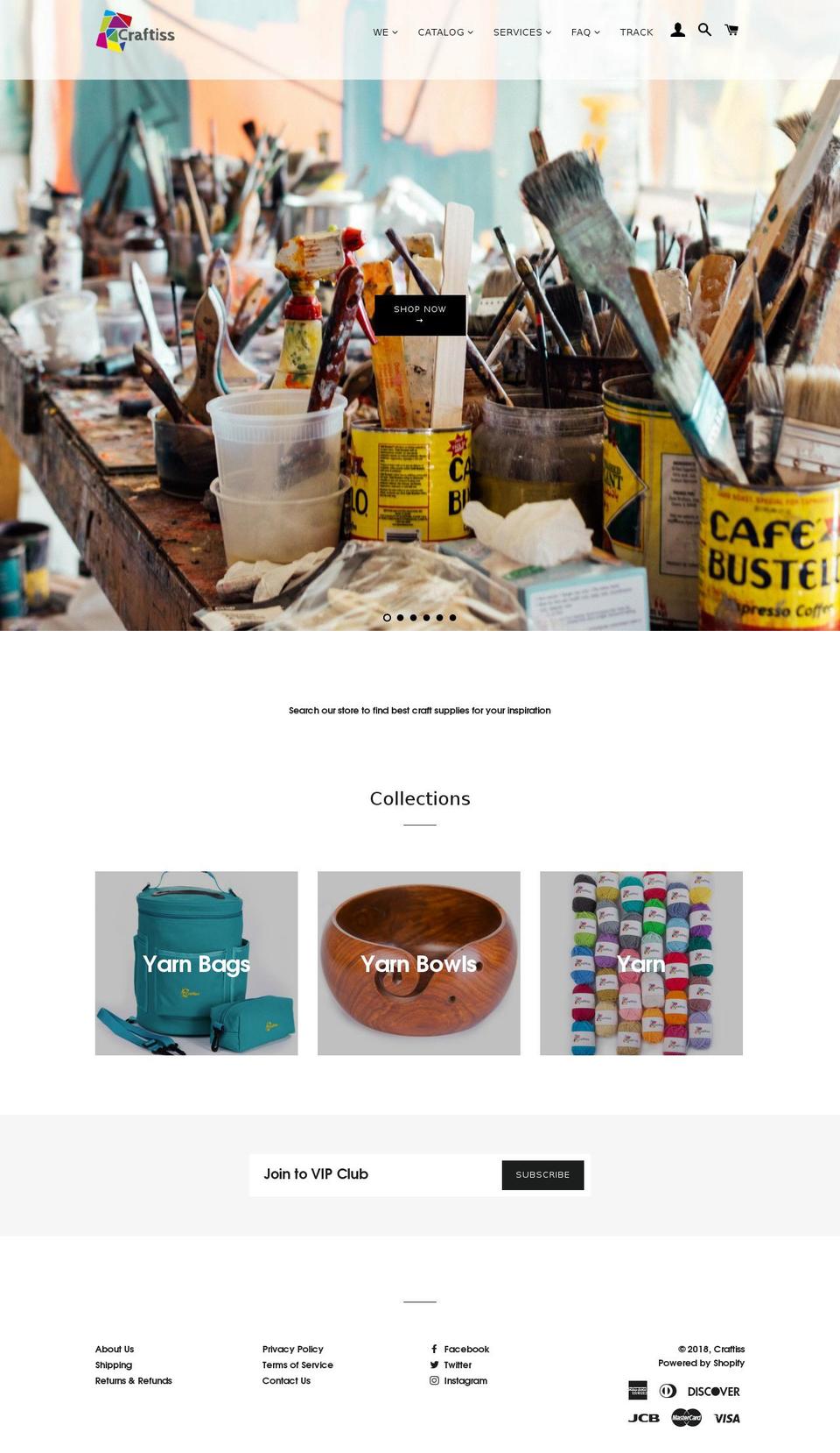 mycraftiss.com shopify website screenshot