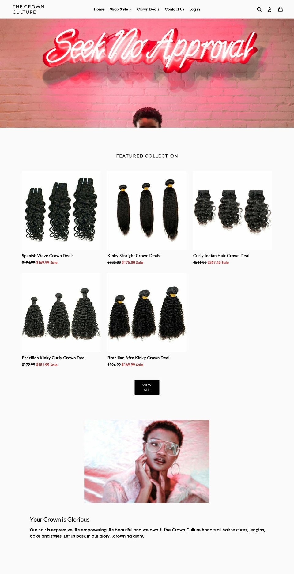 mycrownculture.com shopify website screenshot