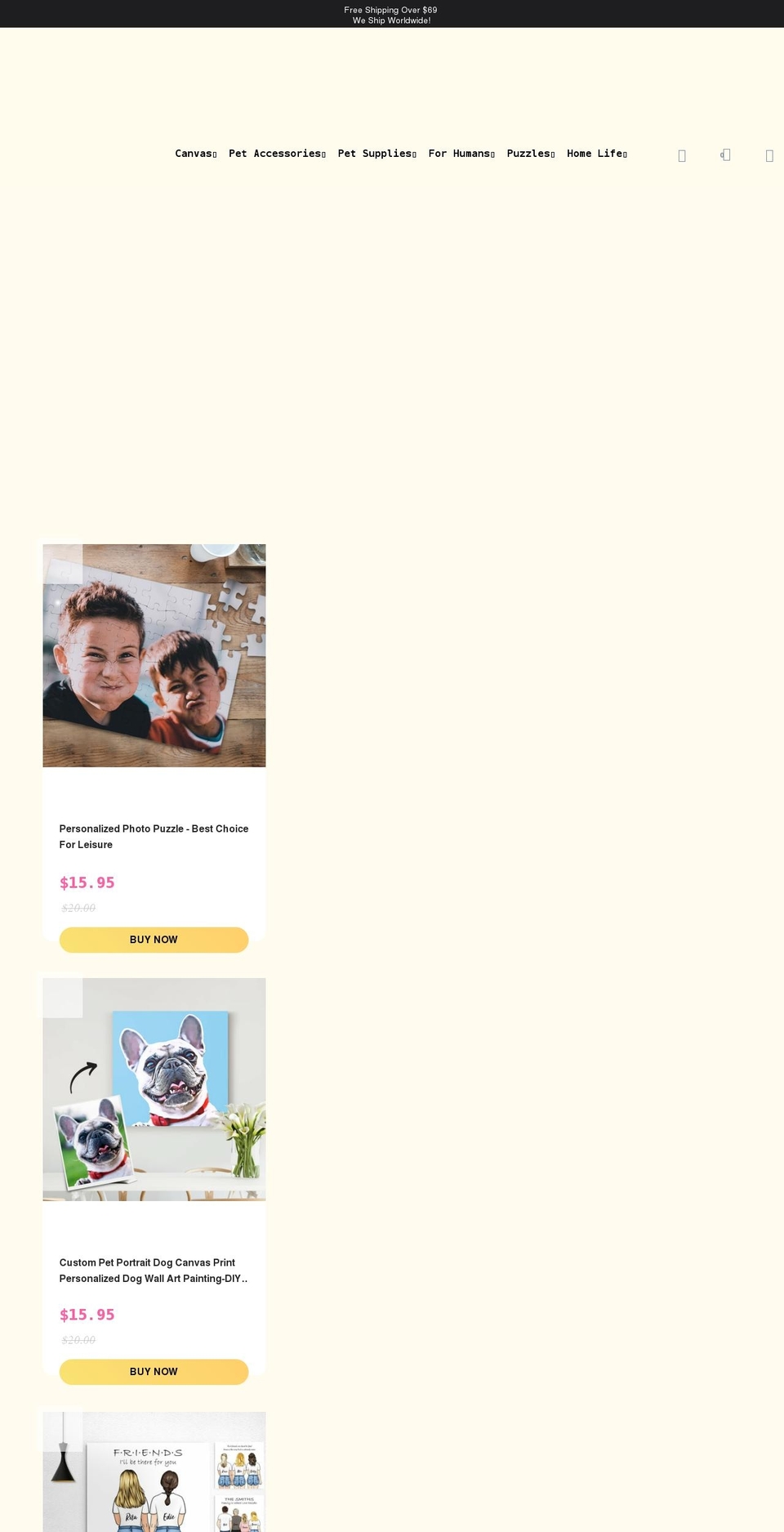 Jack-- Shopify theme site example mycrownpet.com