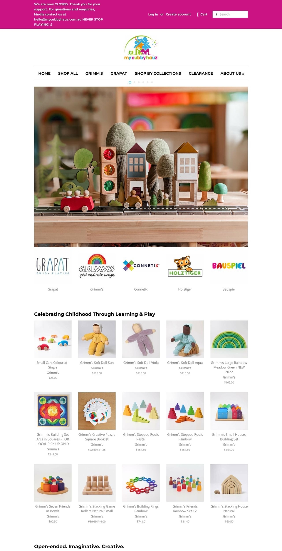mycubbyhauz.com.au shopify website screenshot