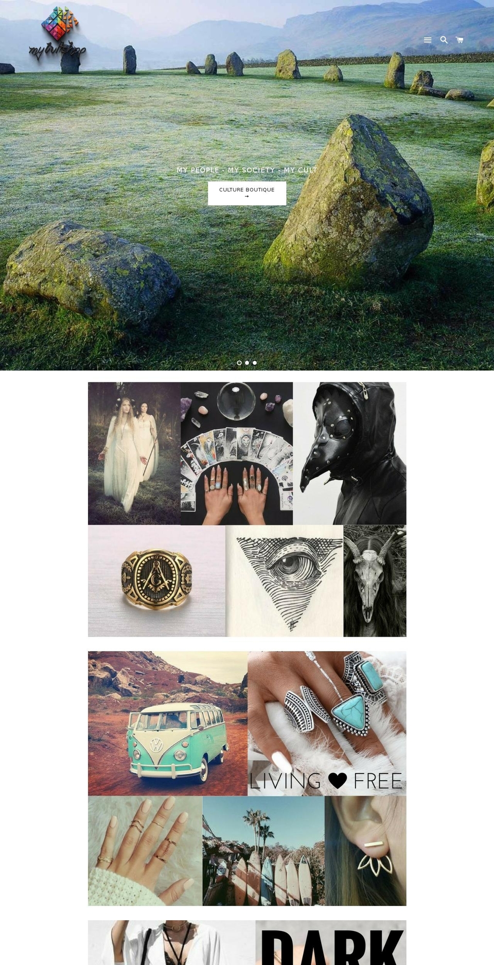 mycultshop.com shopify website screenshot