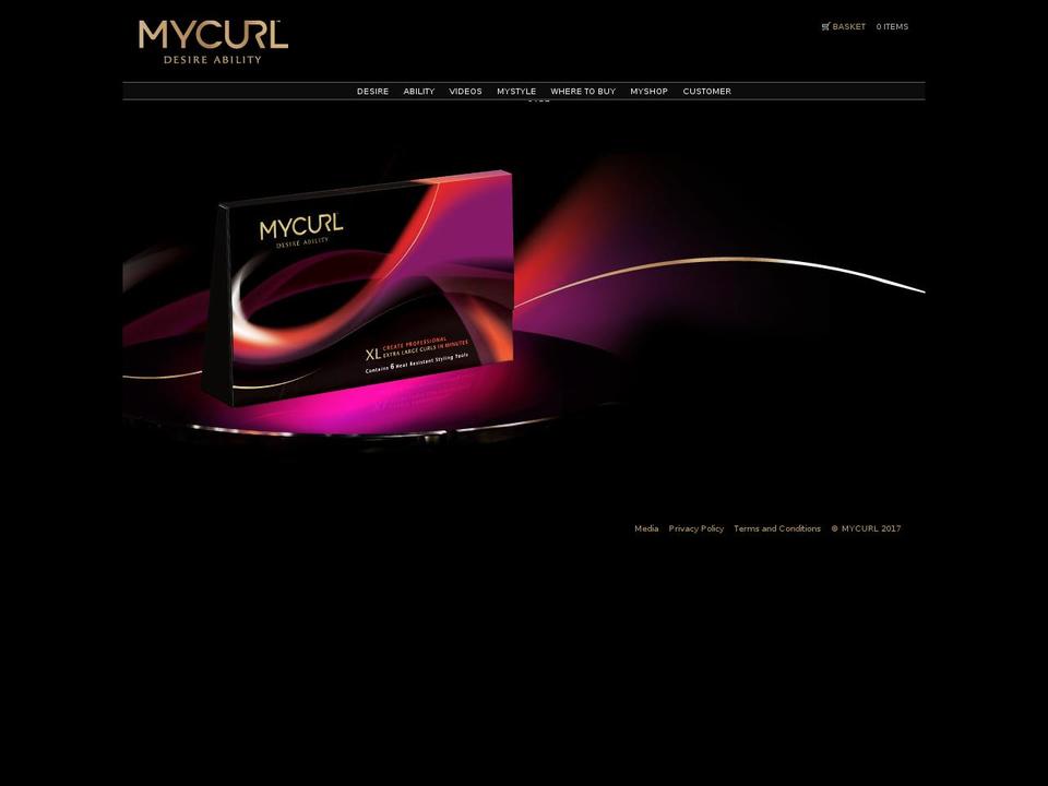 mycurl.me shopify website screenshot