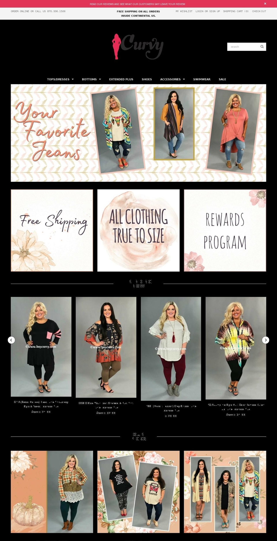 Curvy Boutique - July 2018 Shopify theme site example mycurvy.net