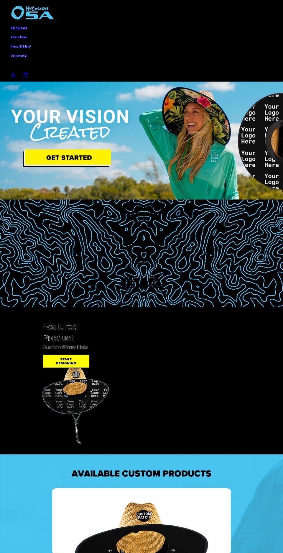mycustomsa.com shopify website screenshot
