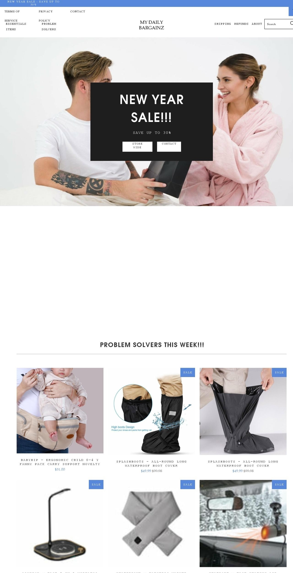mydailybargainz.com shopify website screenshot