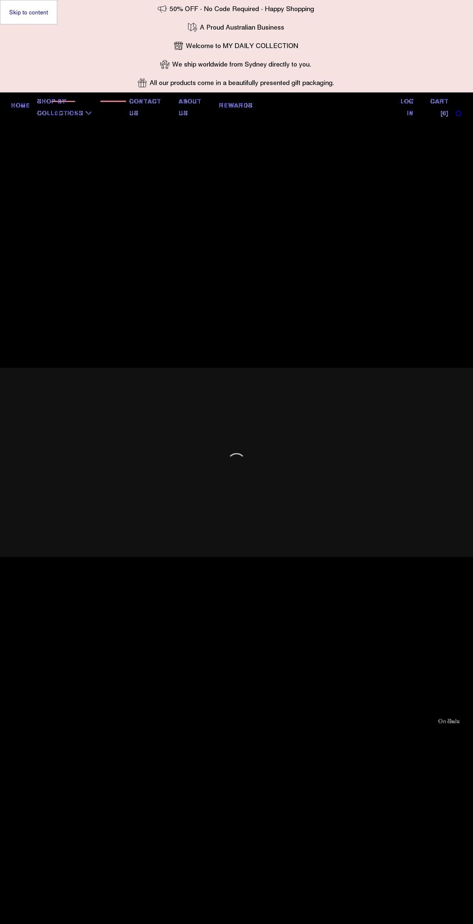 mydailycollection.com shopify website screenshot