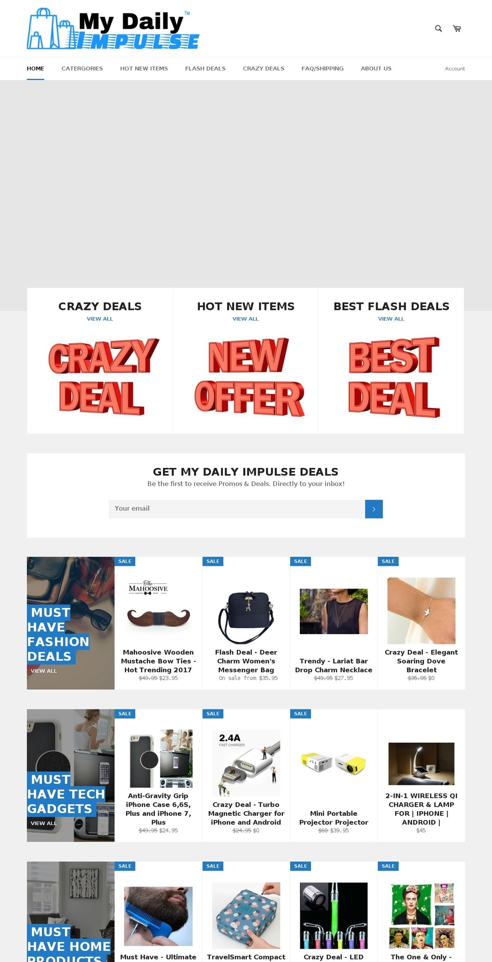 mydailyimpulse.com — Shopify storefront screenshot