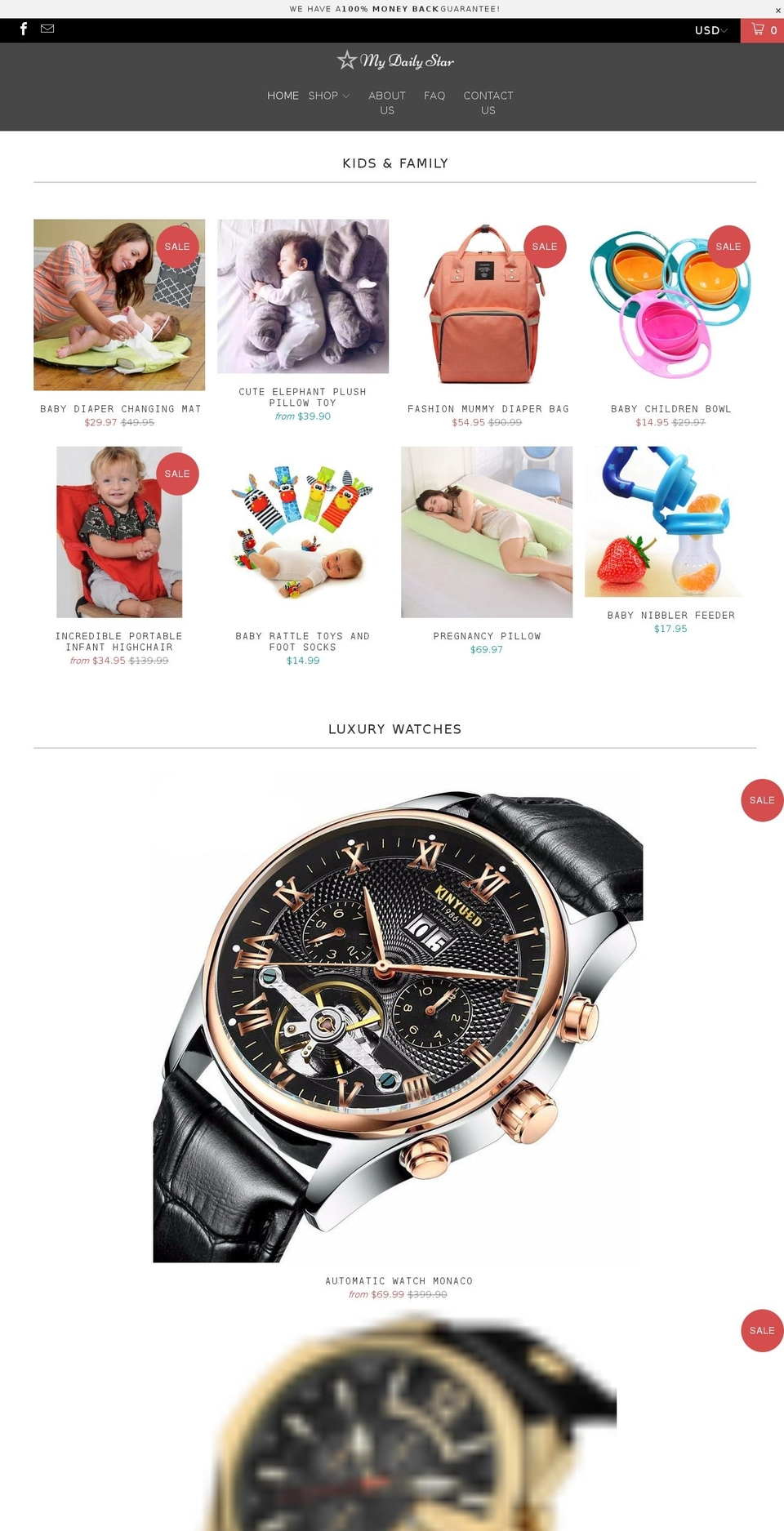 mydailystar.com — Shopify storefront screenshot