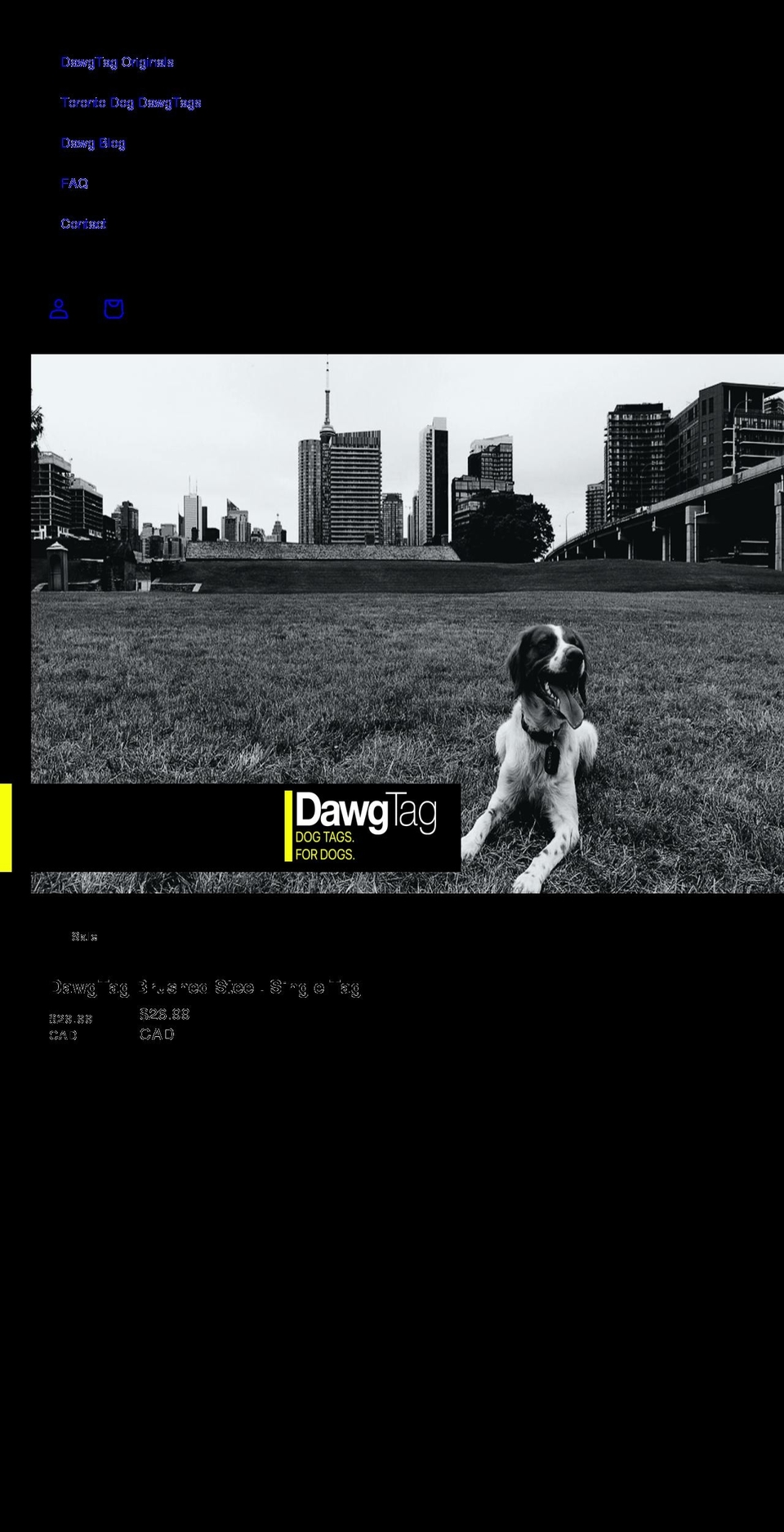 mydawgtag.com shopify website screenshot