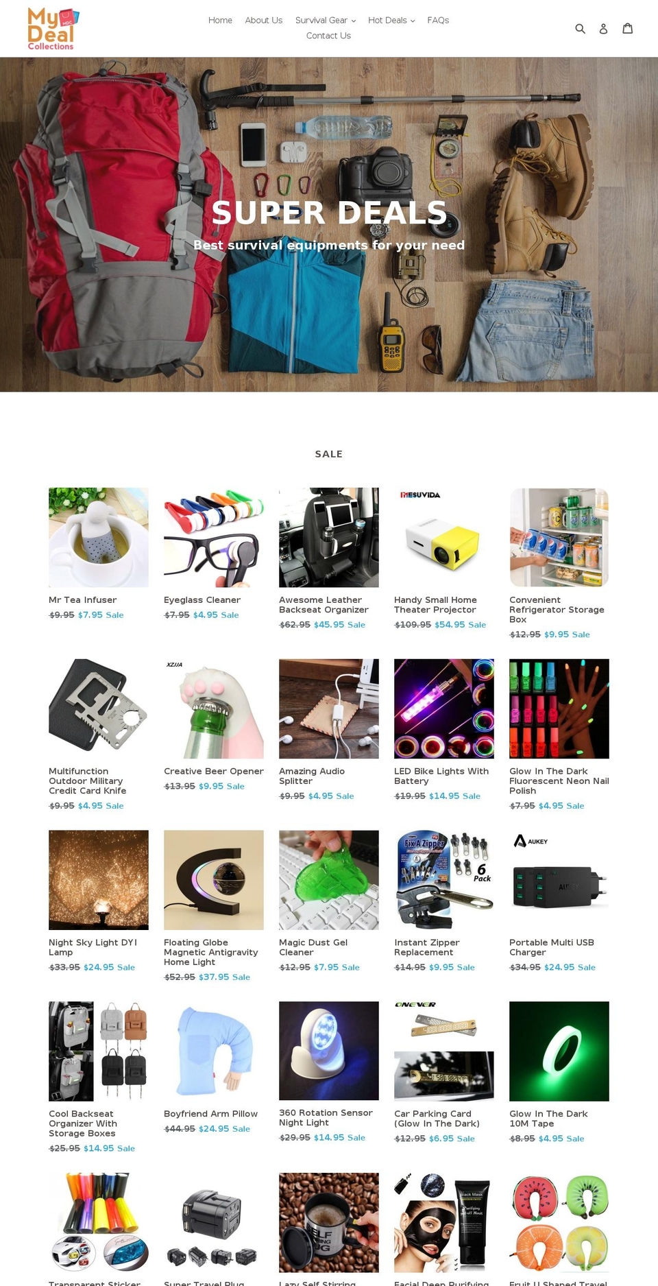 mydealcollections.com shopify website screenshot