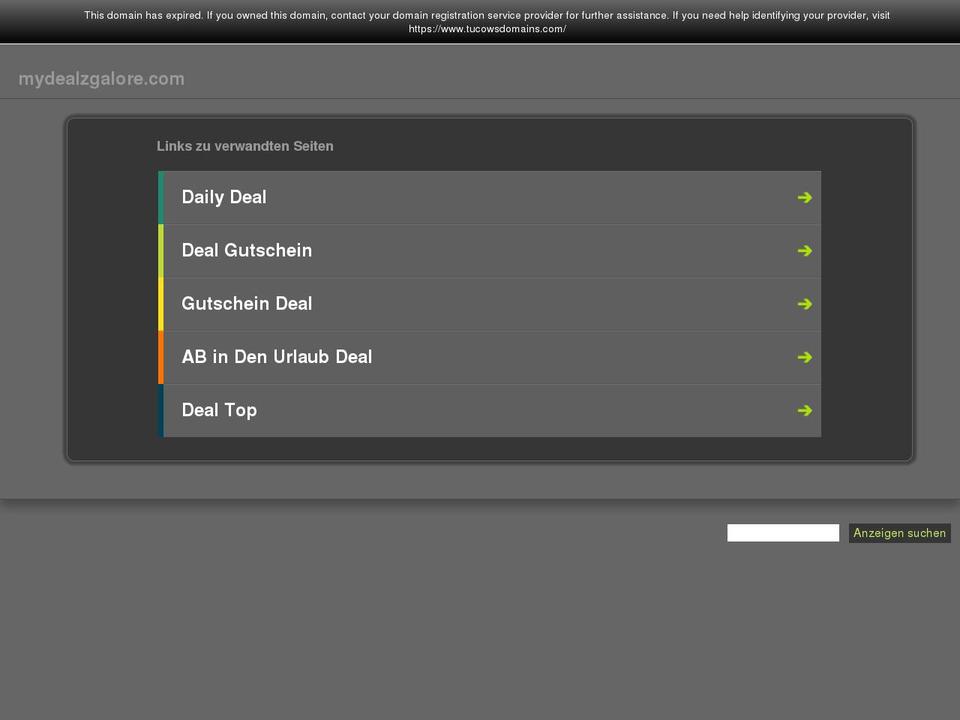 mydealzgalore.com shopify website screenshot