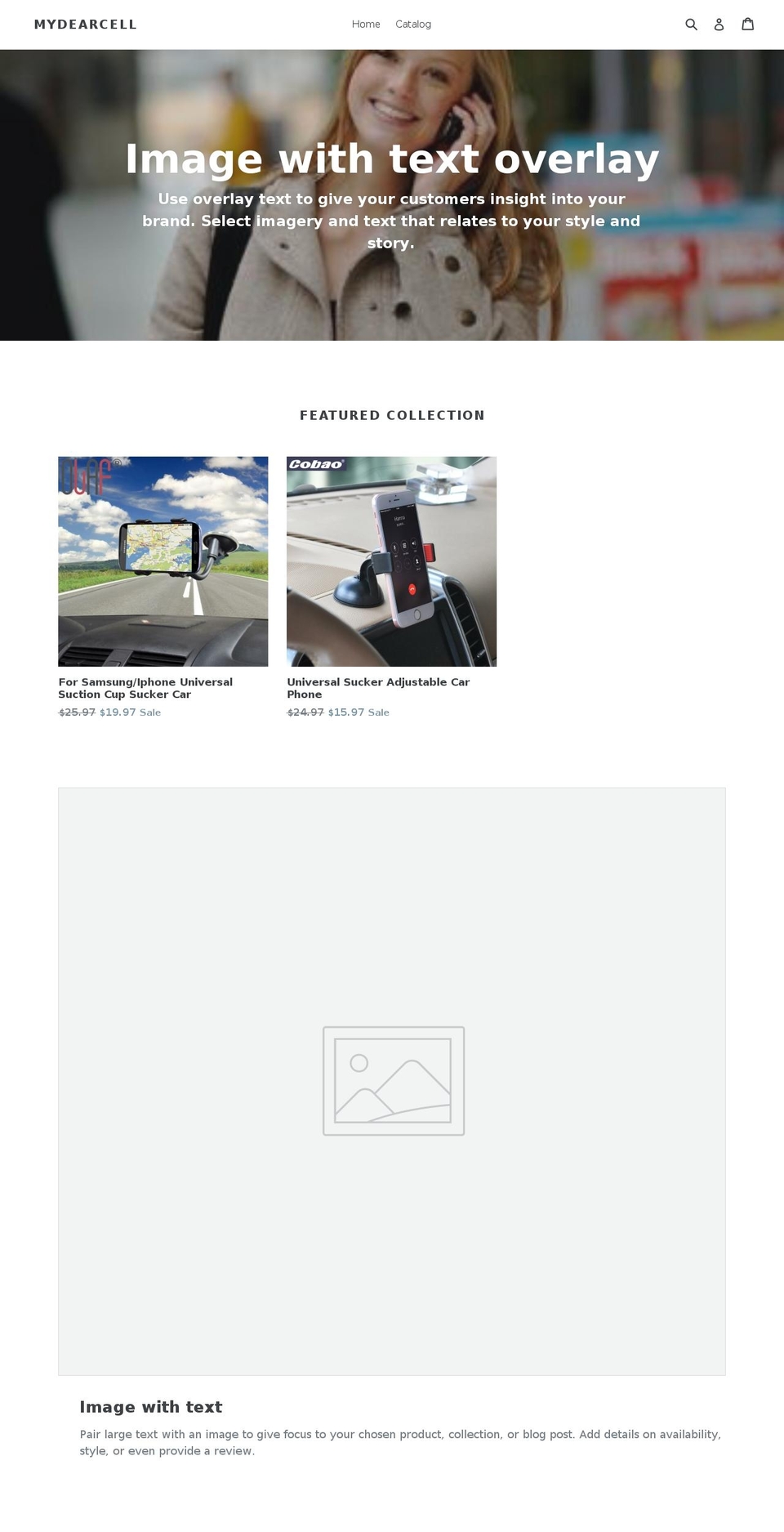 mydearcell.com — Shopify storefront screenshot