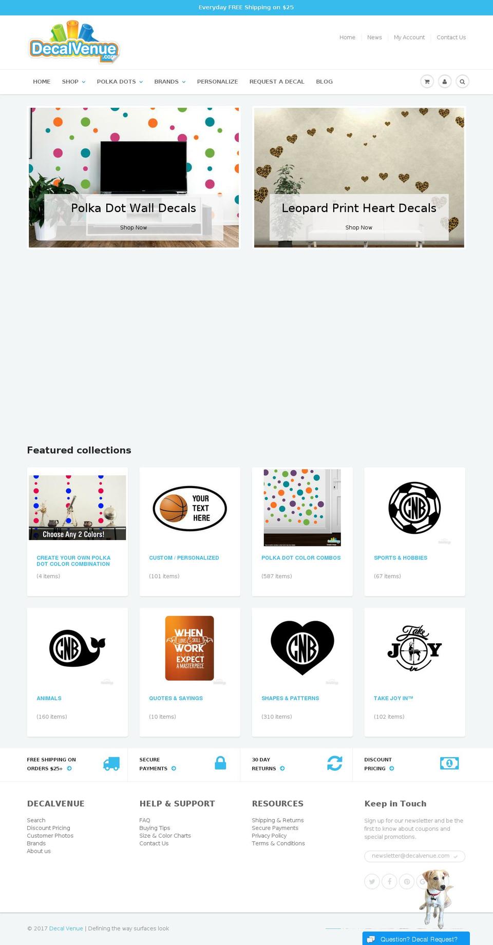 Decal-Venue-ShowTime 5.0 Shopify theme site example mydecal.com