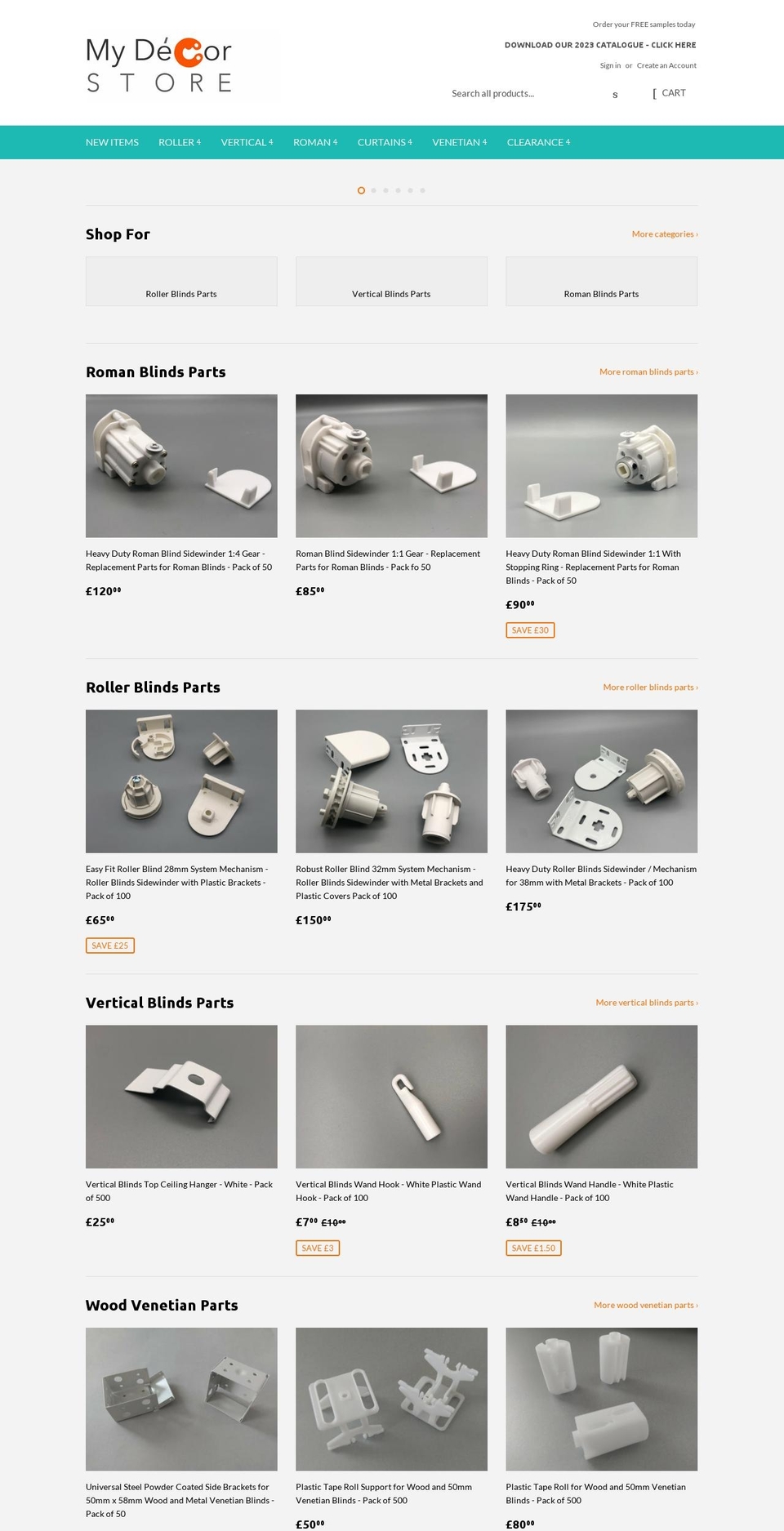 mydecorstore.co.uk shopify website screenshot