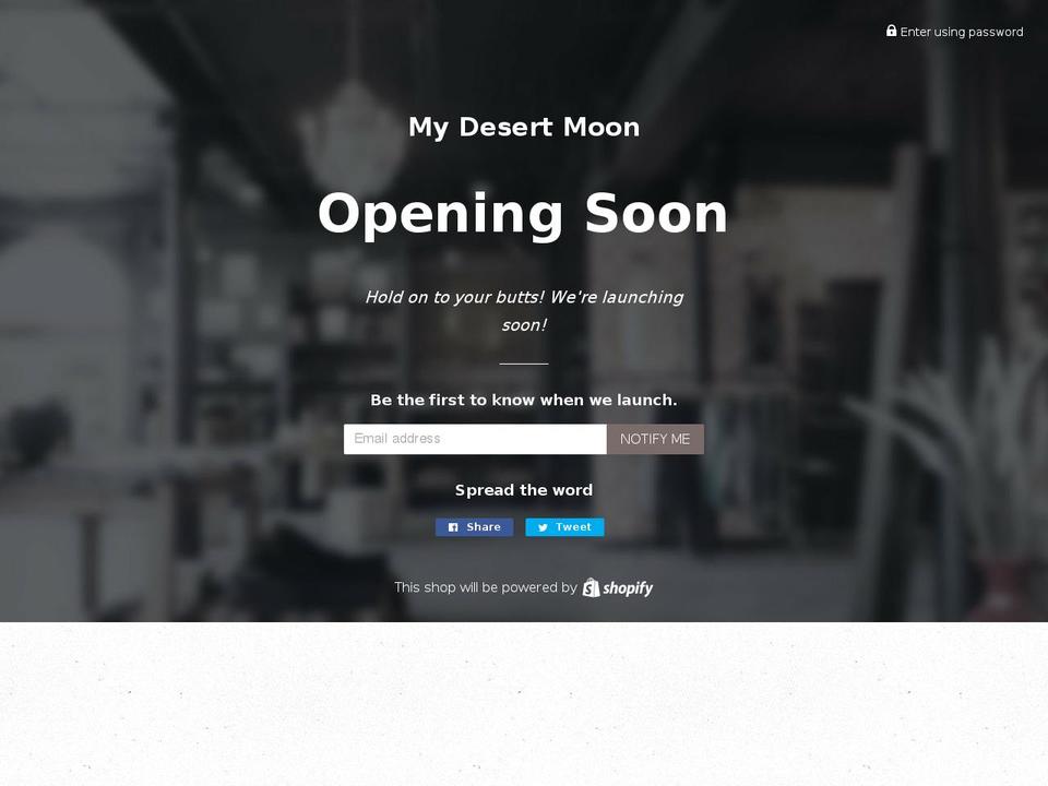 mydesertmoon.com — Shopify storefront screenshot