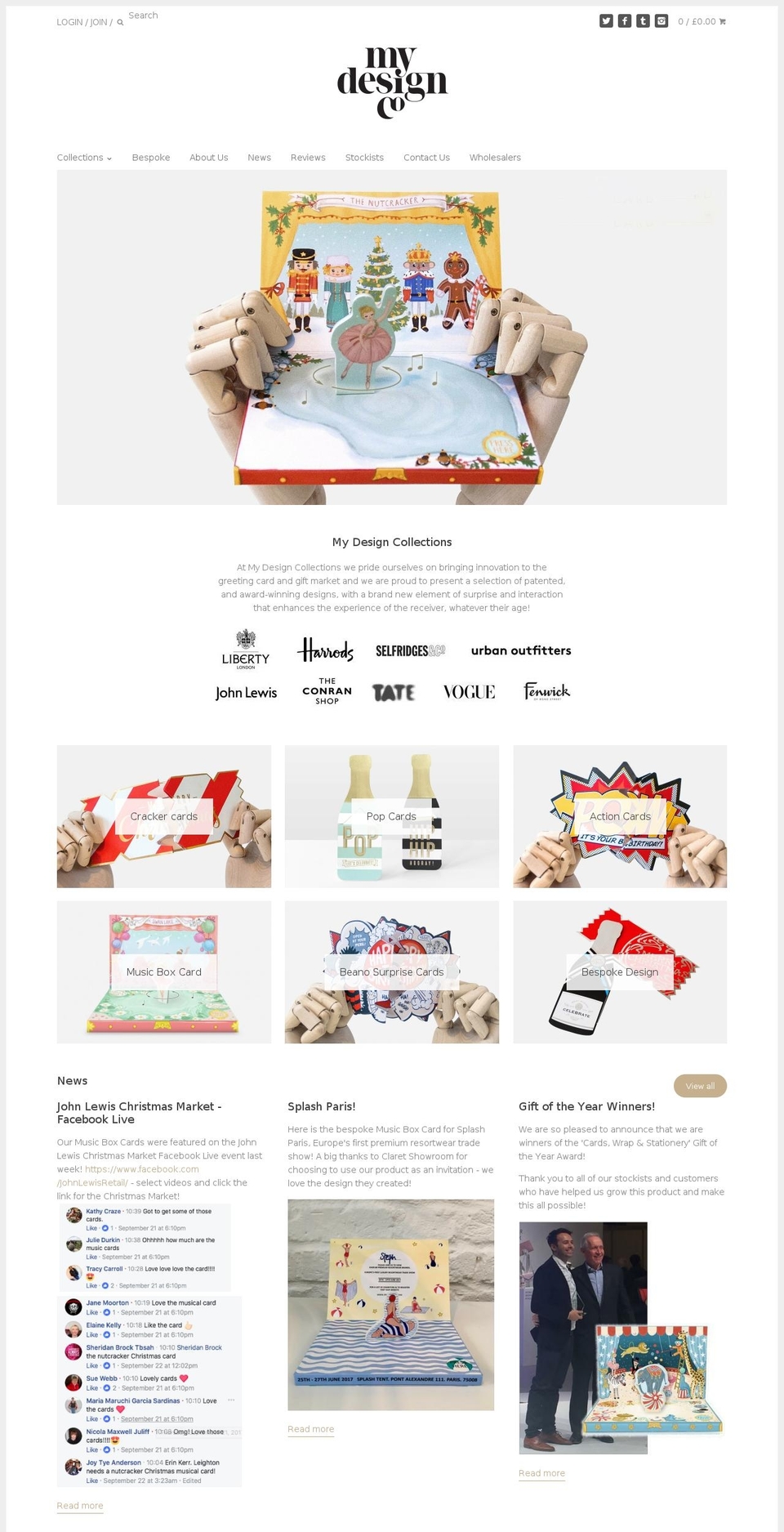 mydesigncollections.com shopify website screenshot