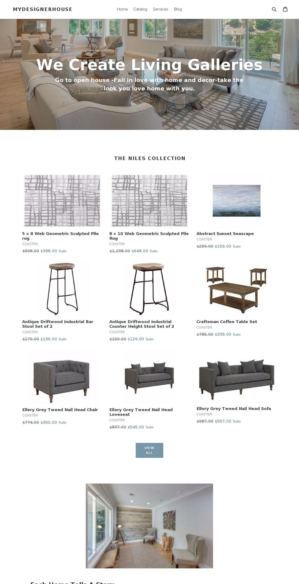 mydesignerhouse.com — Shopify storefront screenshot