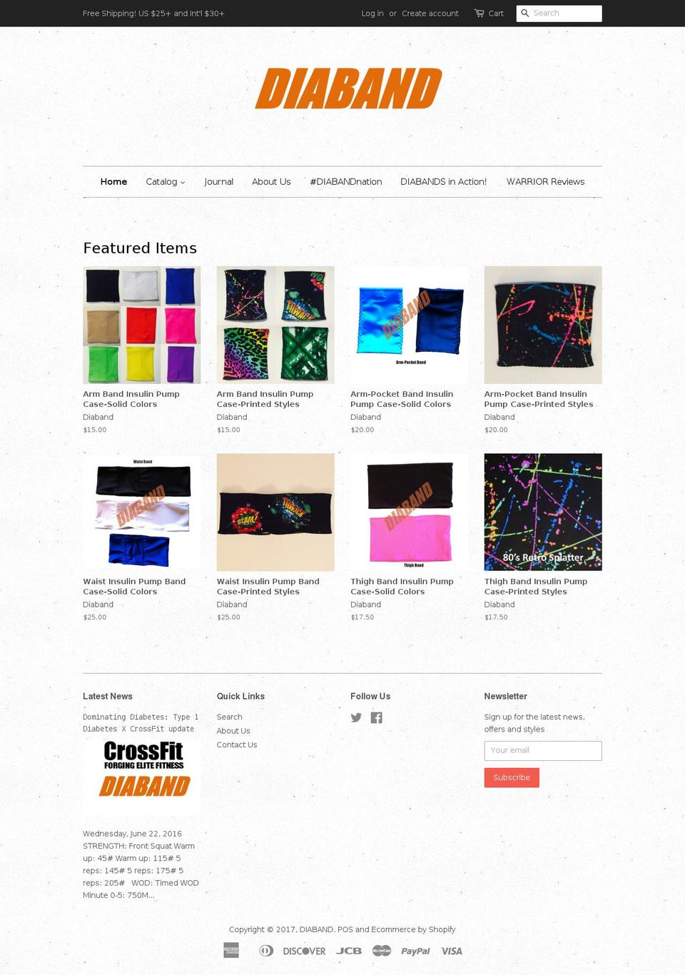 mydiaband.com shopify website screenshot