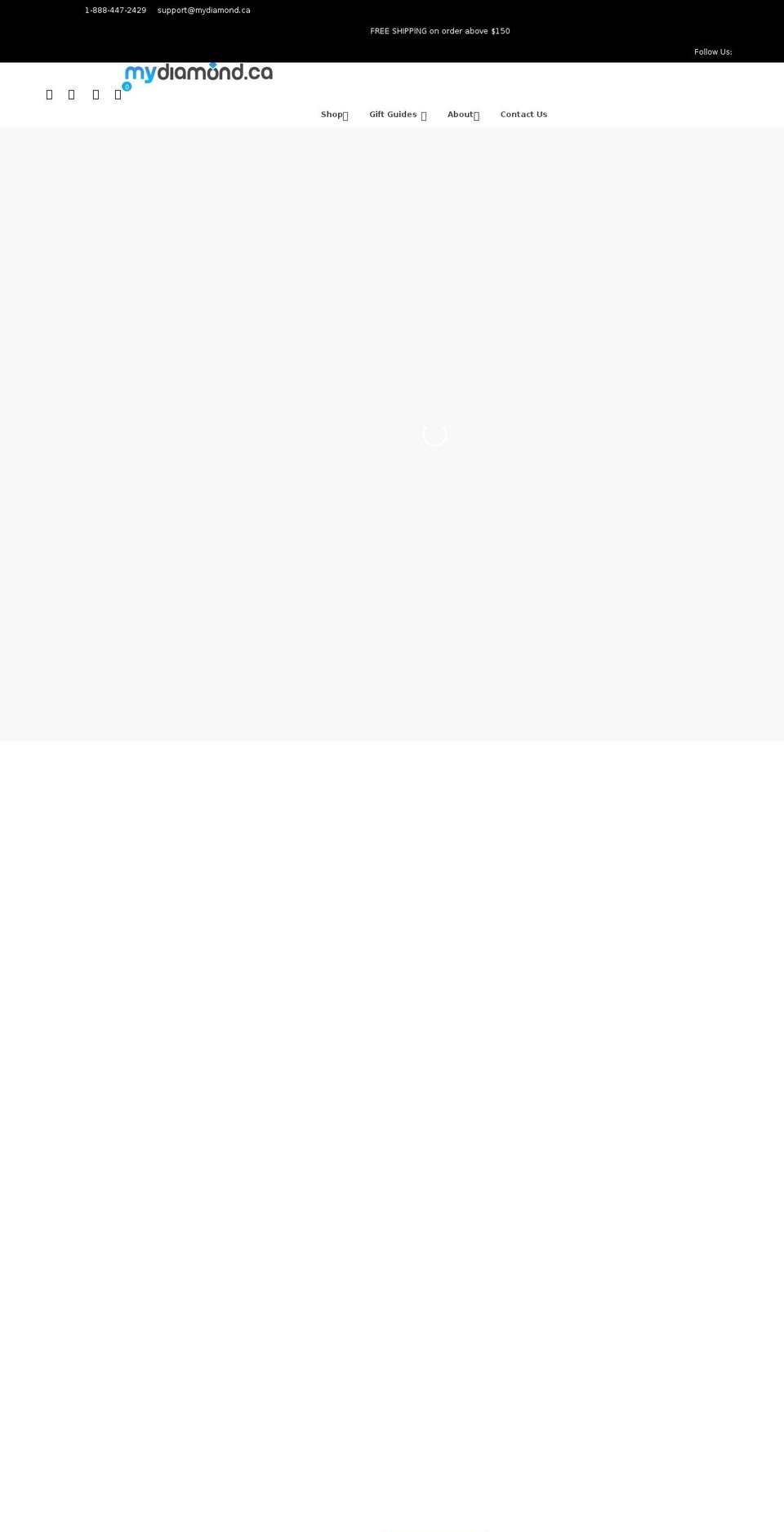 mydiamond.ca shopify website screenshot