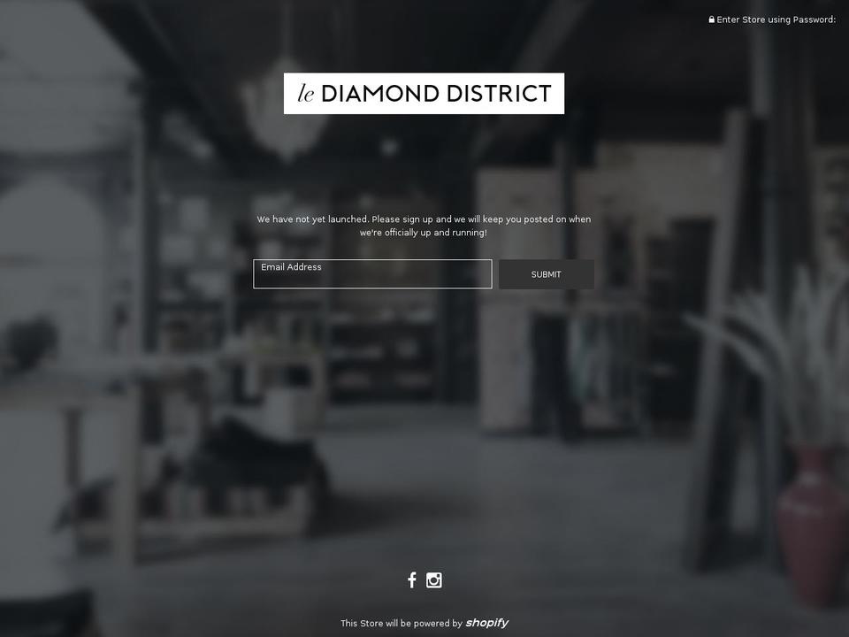 mydiamonddistrict.com shopify website screenshot