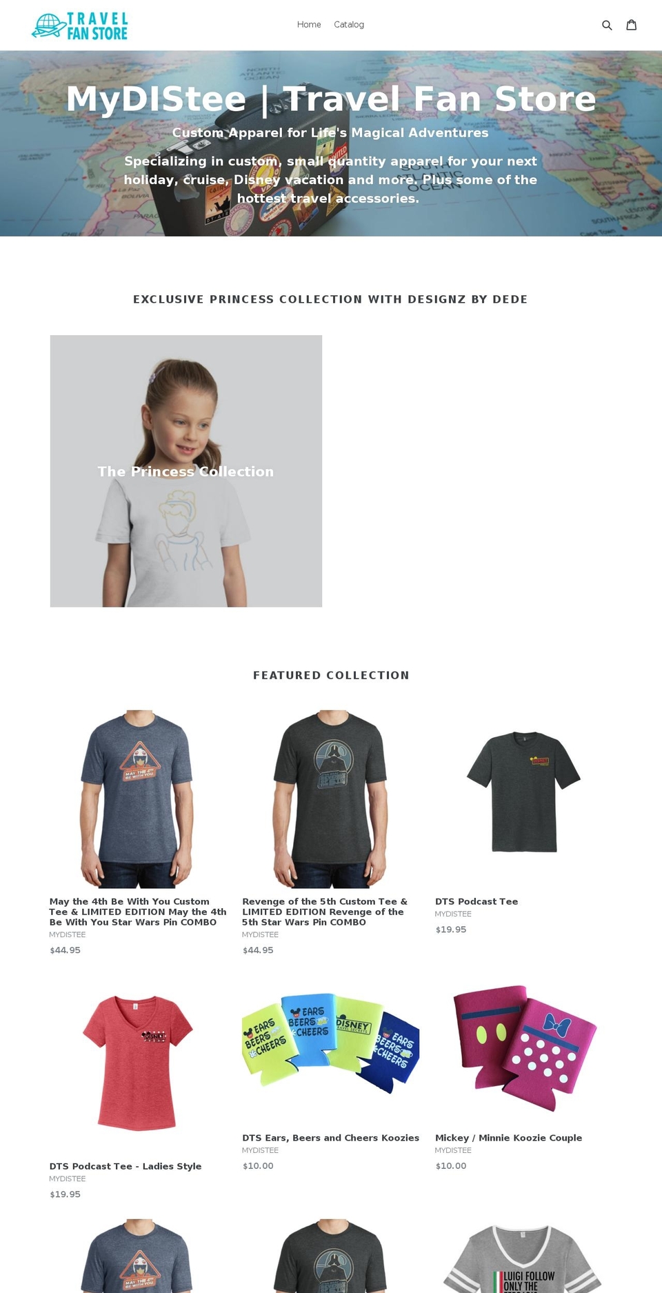 mydistee.com — Shopify storefront screenshot