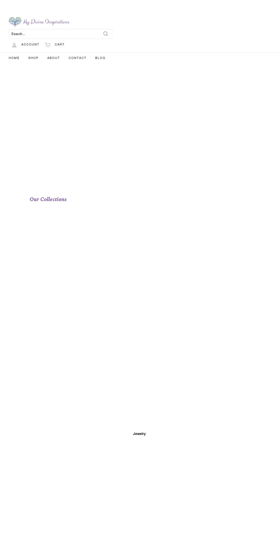 mydivineinspirations.net shopify website screenshot