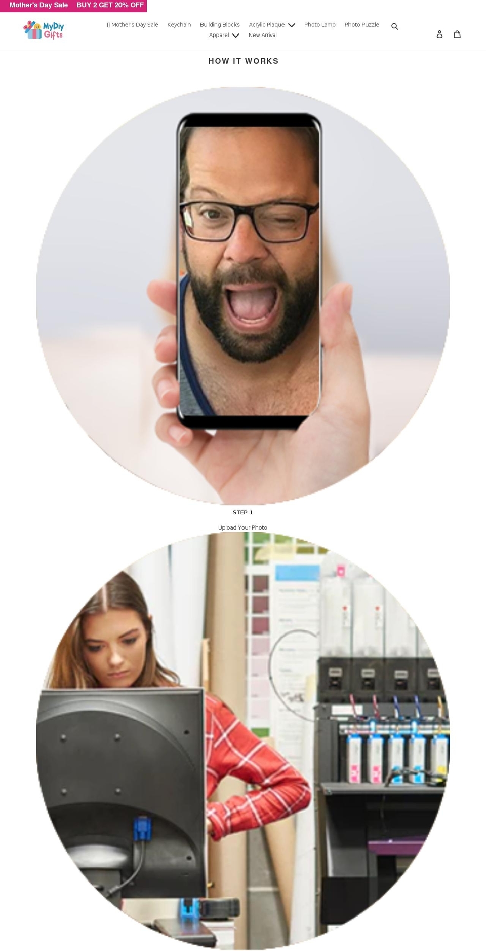 mydiygifts.com shopify website screenshot