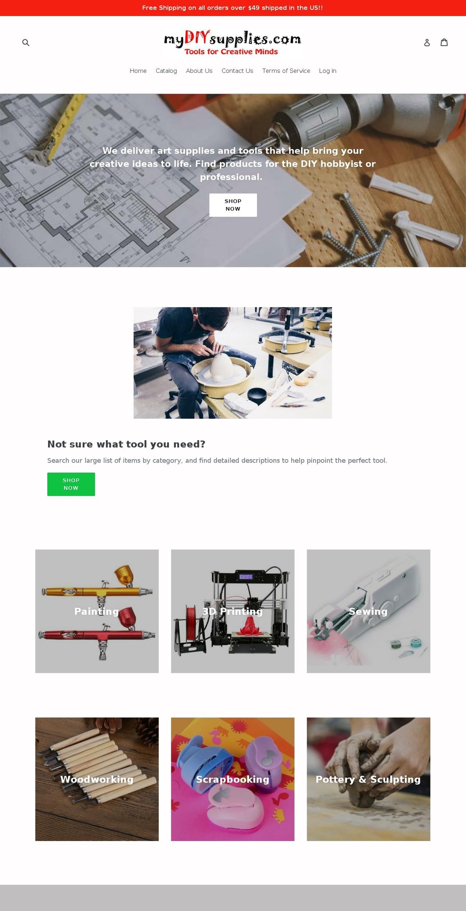 mydiysupplies.com — Shopify storefront screenshot