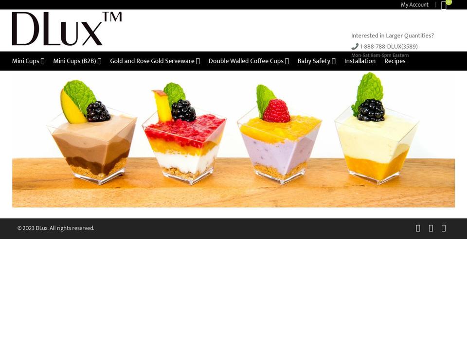 mydlux.com — Shopify storefront screenshot