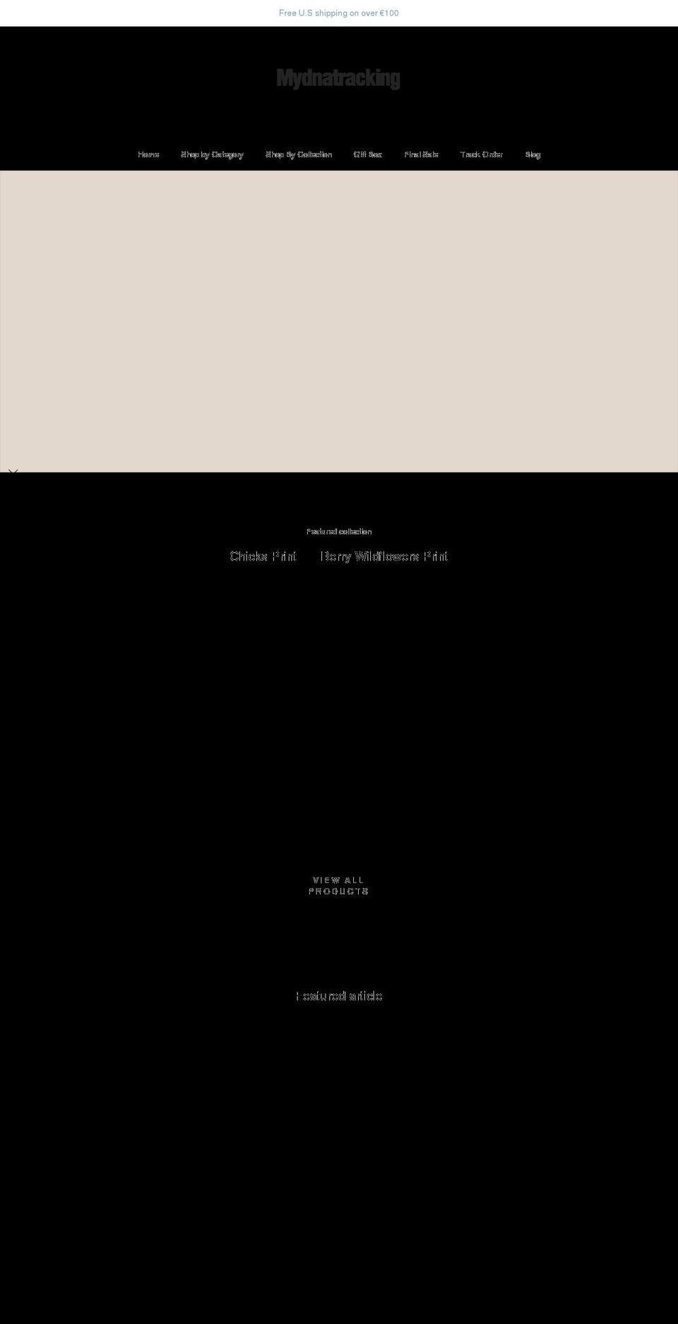 mydnatracking.com shopify website screenshot