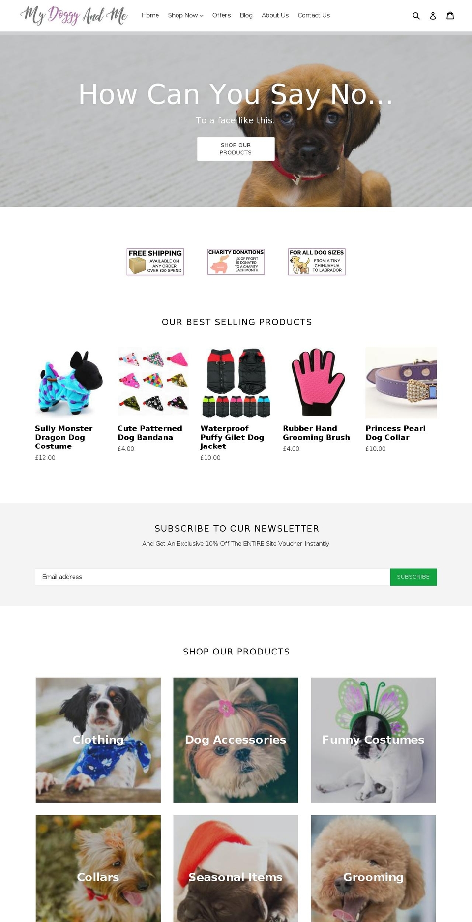 mydoggyandme.com — Shopify storefront screenshot